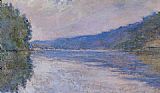 Claude Monet Canvas Paintings - The Seine at Port Villez